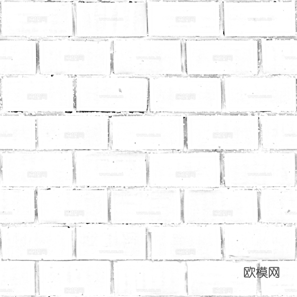 无缝红砖砖墙砖地 PBR材质贴图 1k