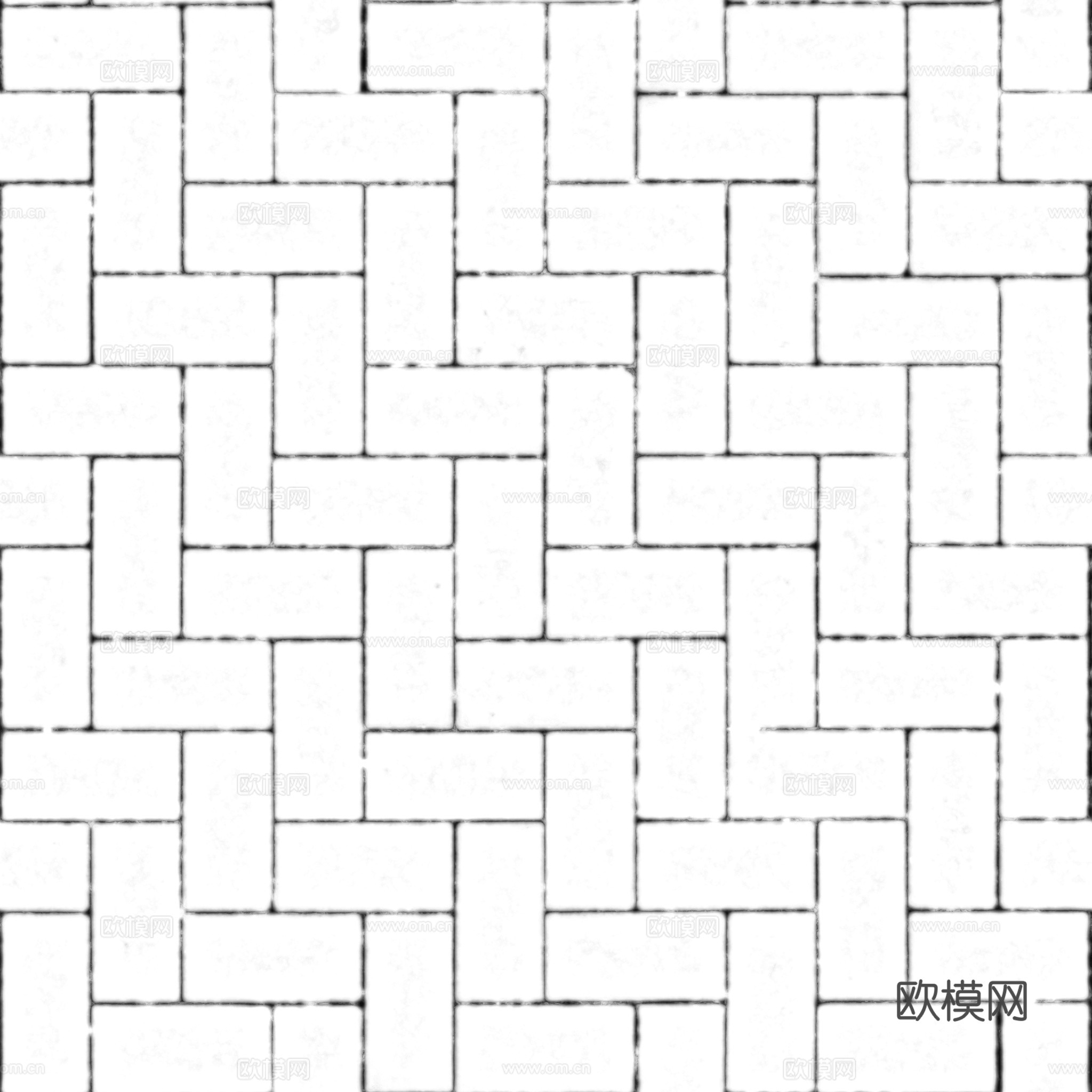 无缝青砖户外砖铺路石铺路砖 PBR材质贴图 2k
