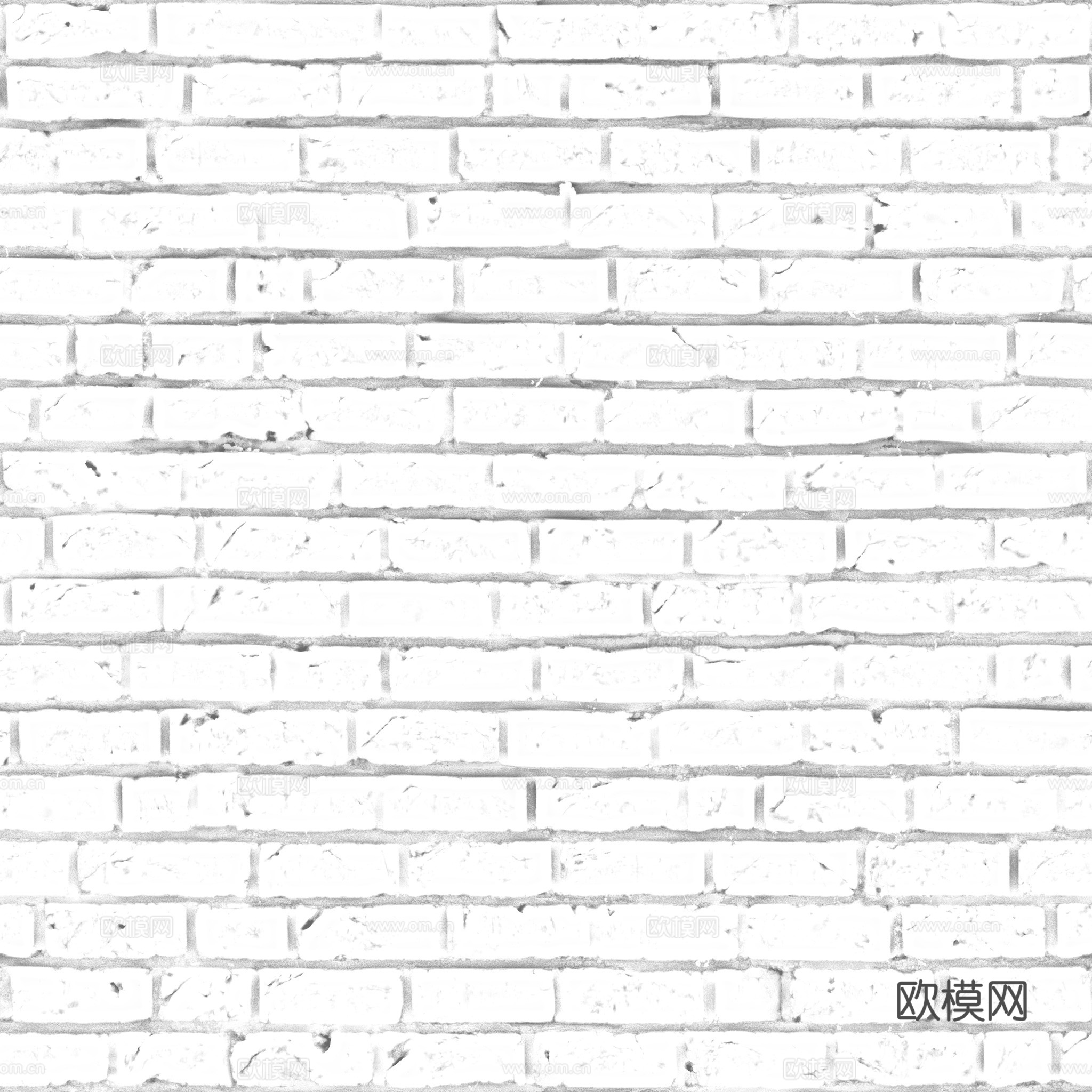 无缝红砖墙砖墙老旧砖墙 PBR材质贴图 2k