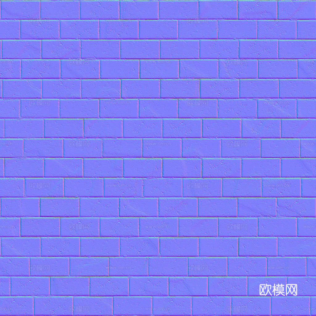 无缝红砖户外砖铺路石铺路砖 PBR材质贴图 1k