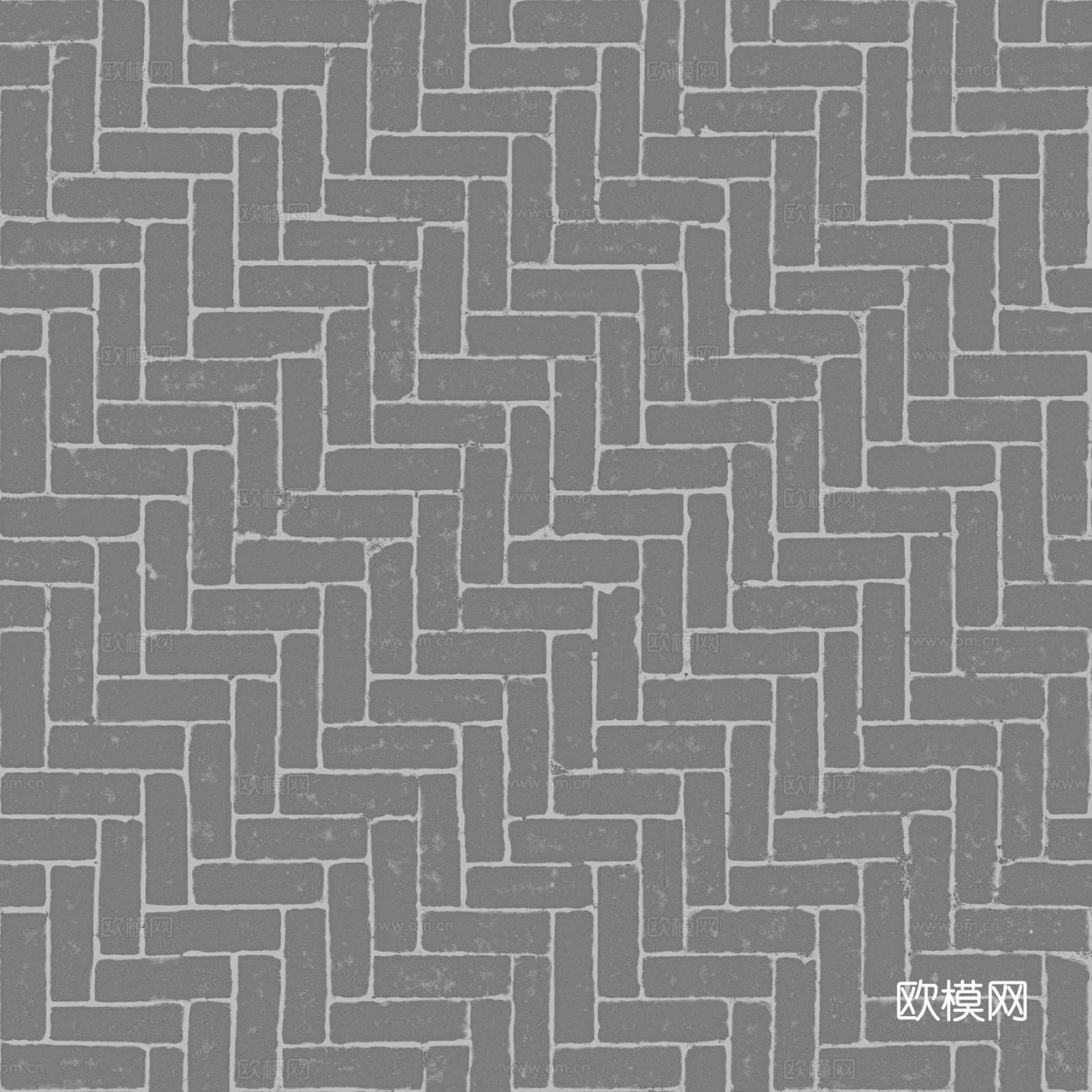 无缝老旧红砖地砖户外砖铺路砖 PBR材质贴图 2k