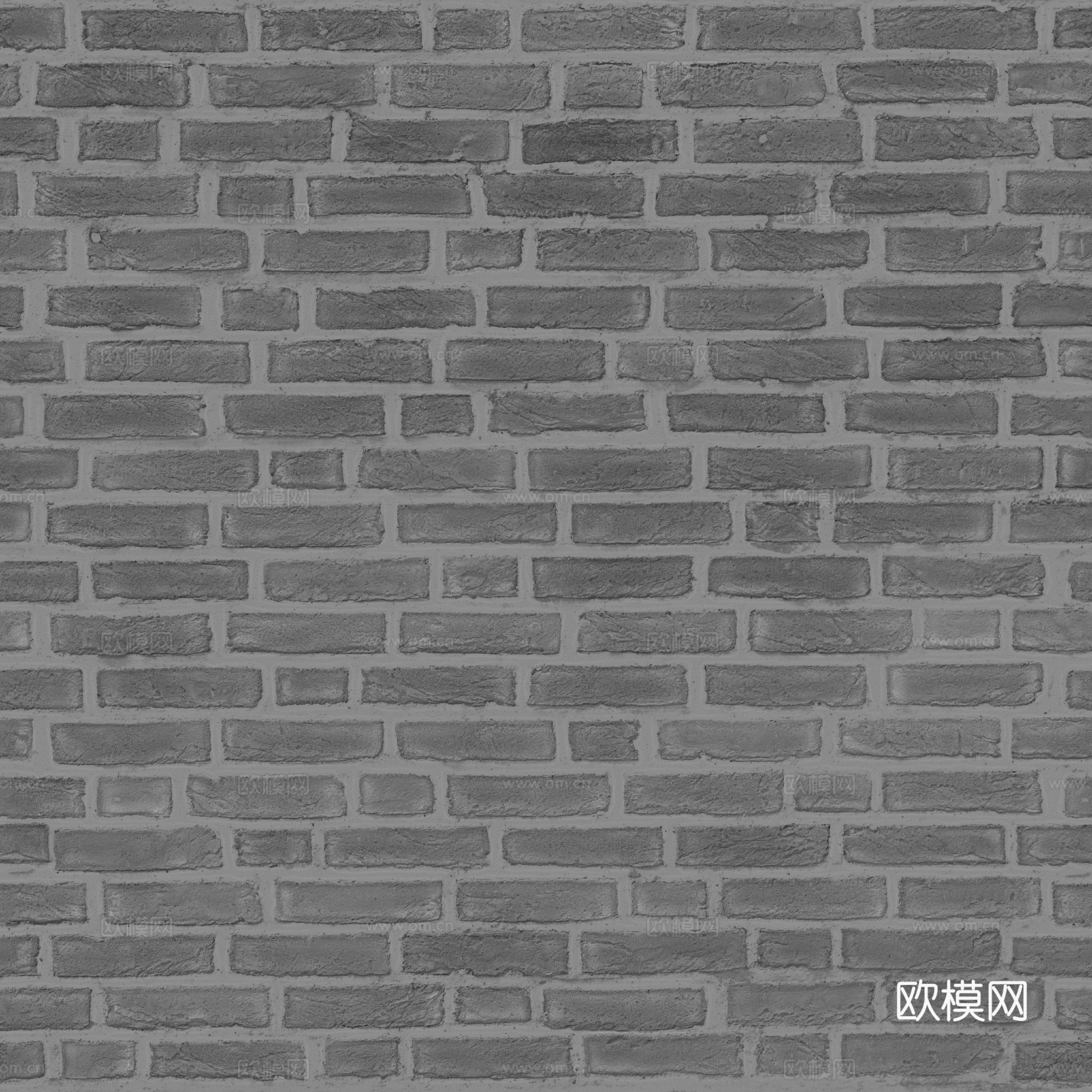红砖墙砖墙破旧砖墙 PBR材质贴图 2k