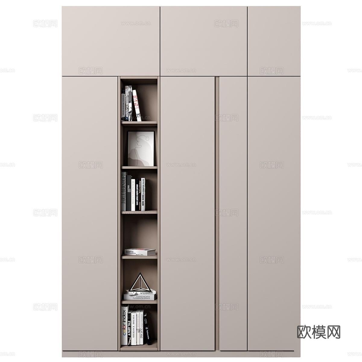 带层架的橱柜 733d模型