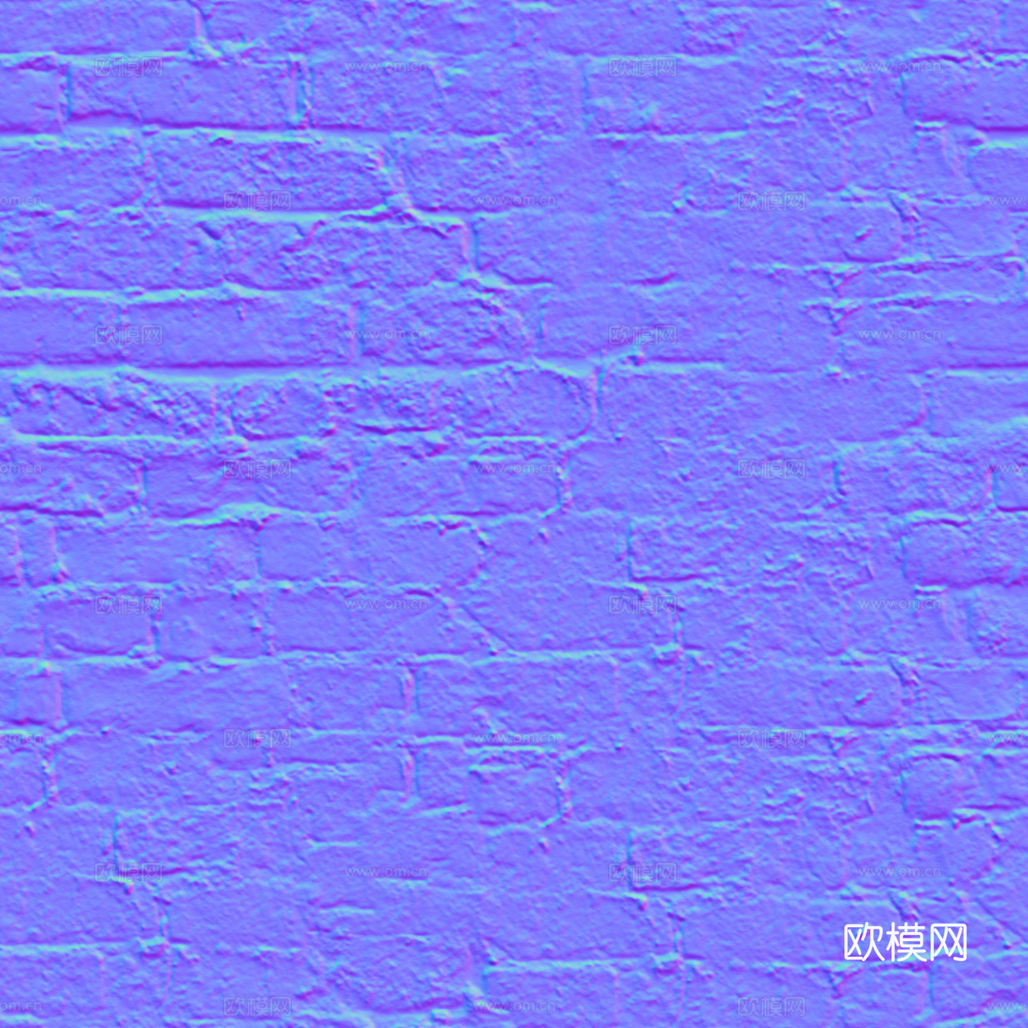 破旧红砖墙砖户外砖 PBR材质贴图 2k