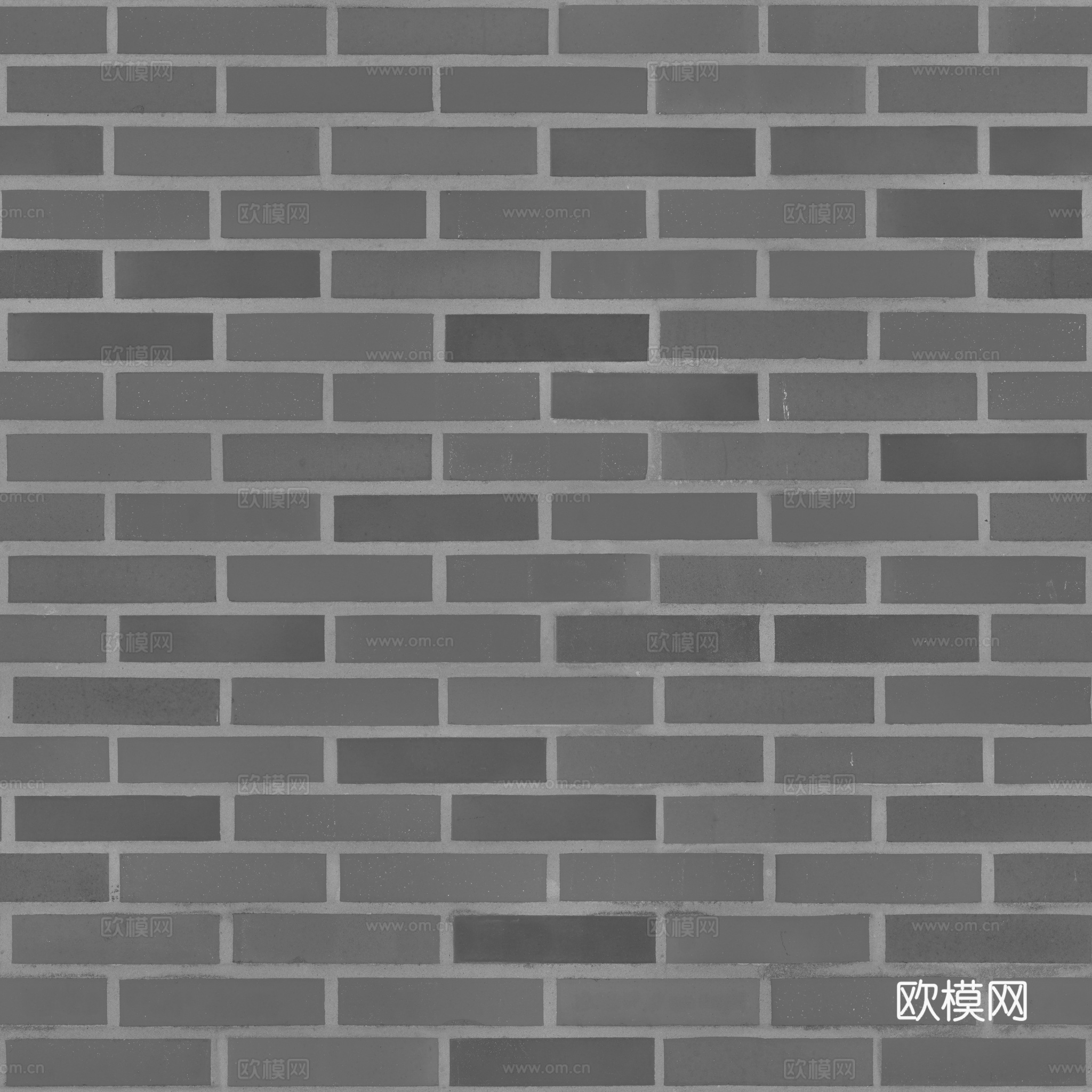 无缝红砖砖墙 PBR材质贴图 2k