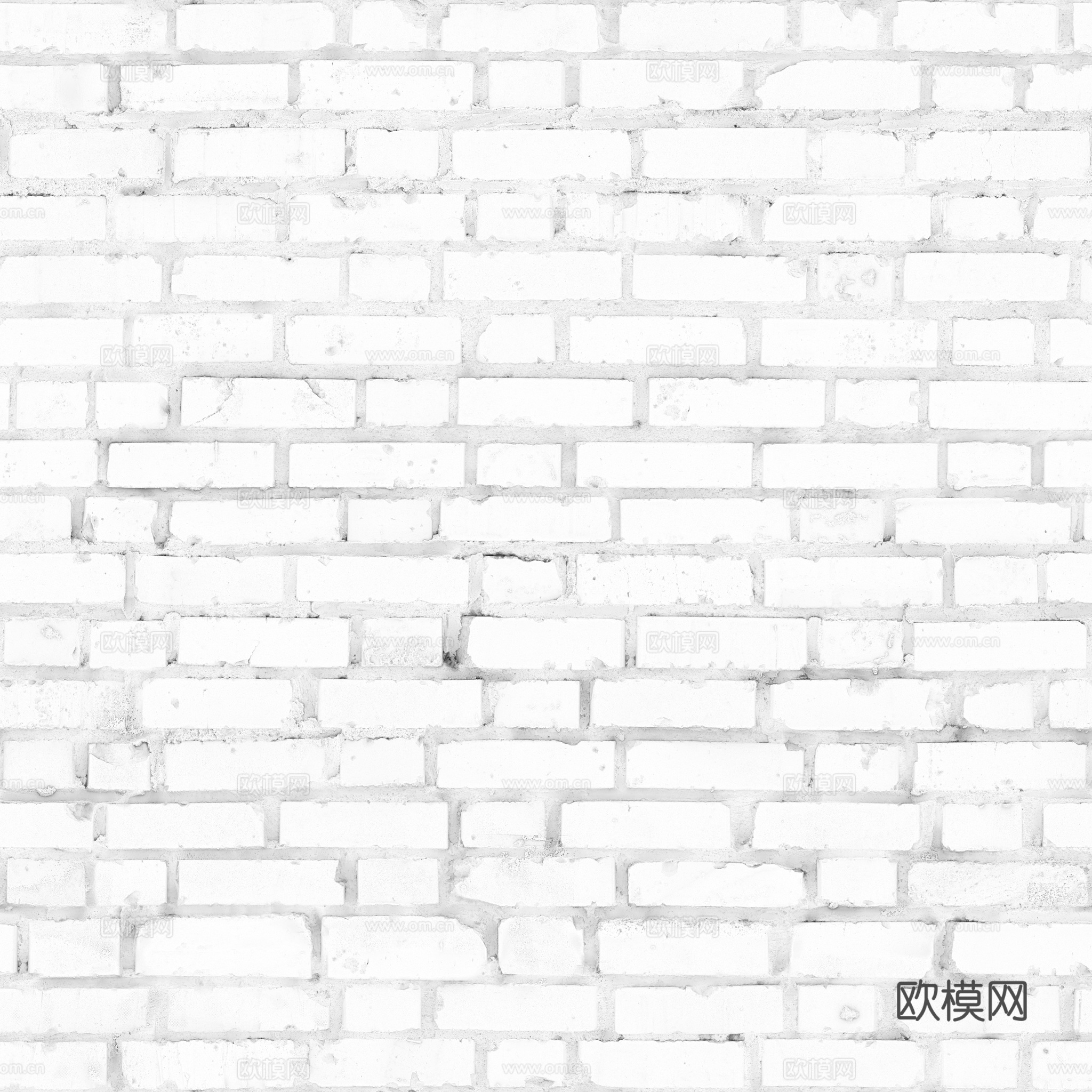 无缝红砖砖墙老旧红砖 PBR材质贴图 2k