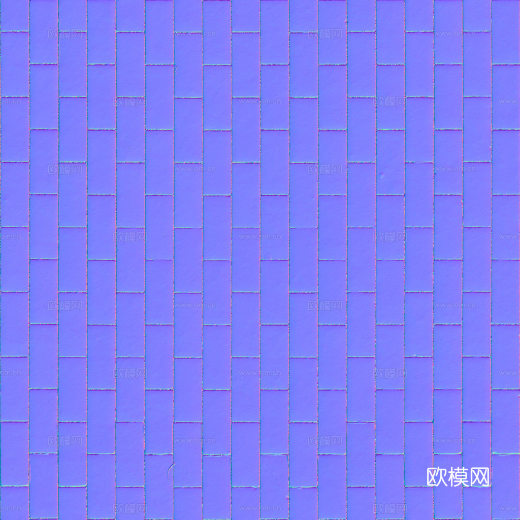 无缝灰色户外砖铺路石铺路砖 PBR材质贴图 1k