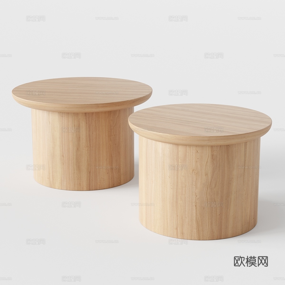 OM茶几 圆形茶几3d模型