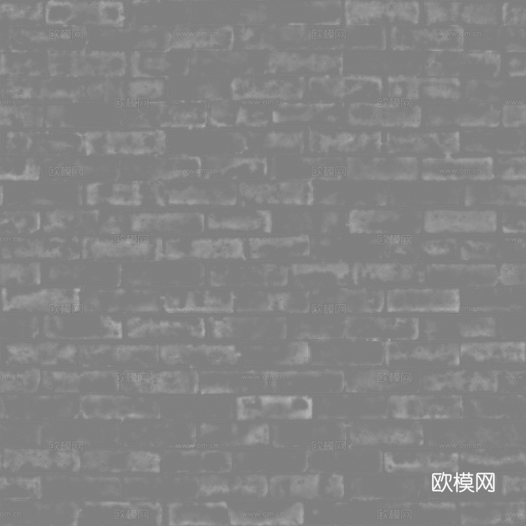 无缝老旧红砖户外砖墙砖铺路砖 PBR材质贴图 1k