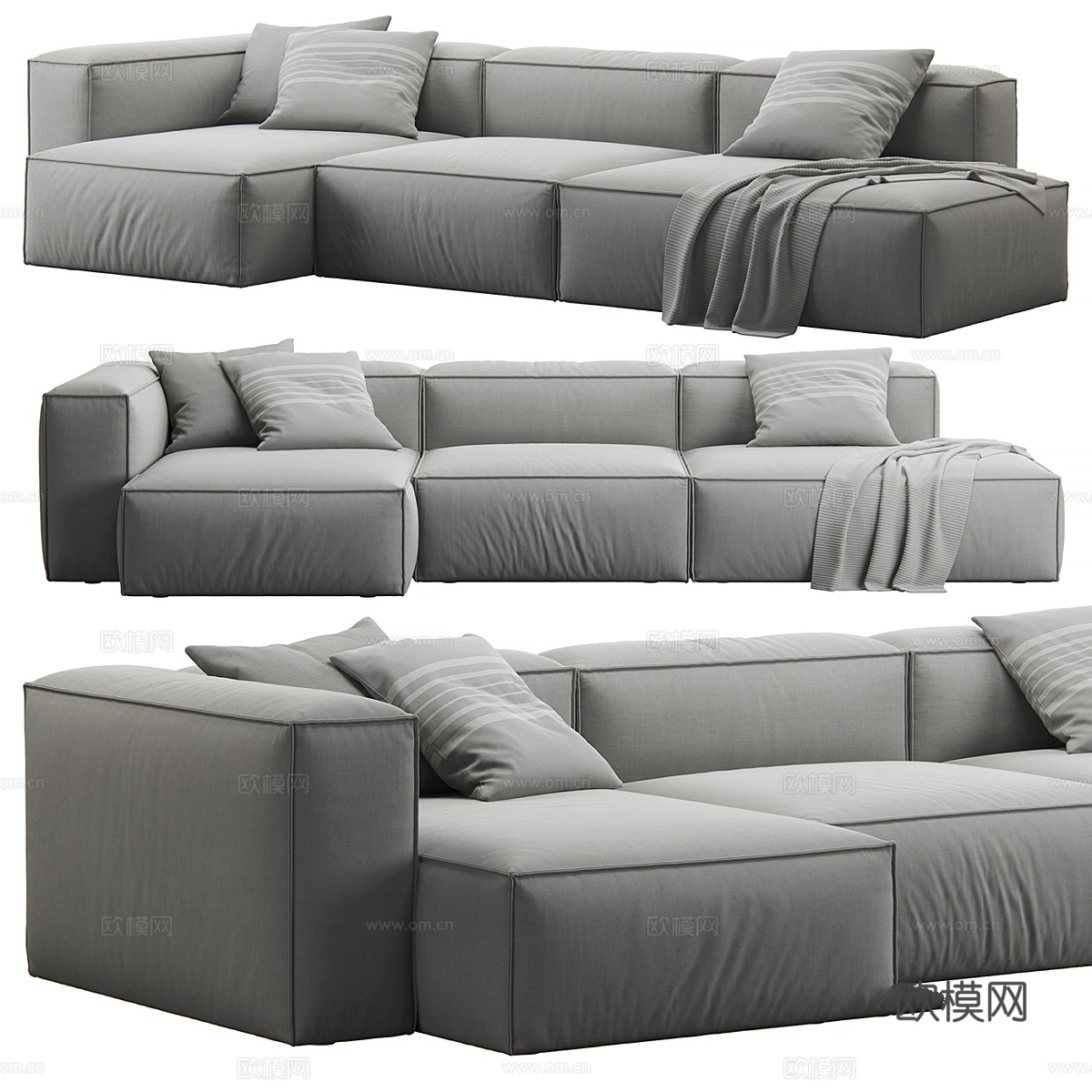 Bolia 模块化沙发由 Cosima 设计3d模型下载