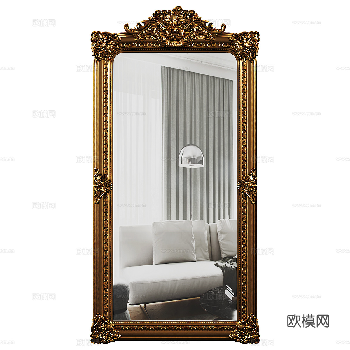 装饰镜3d模型下载