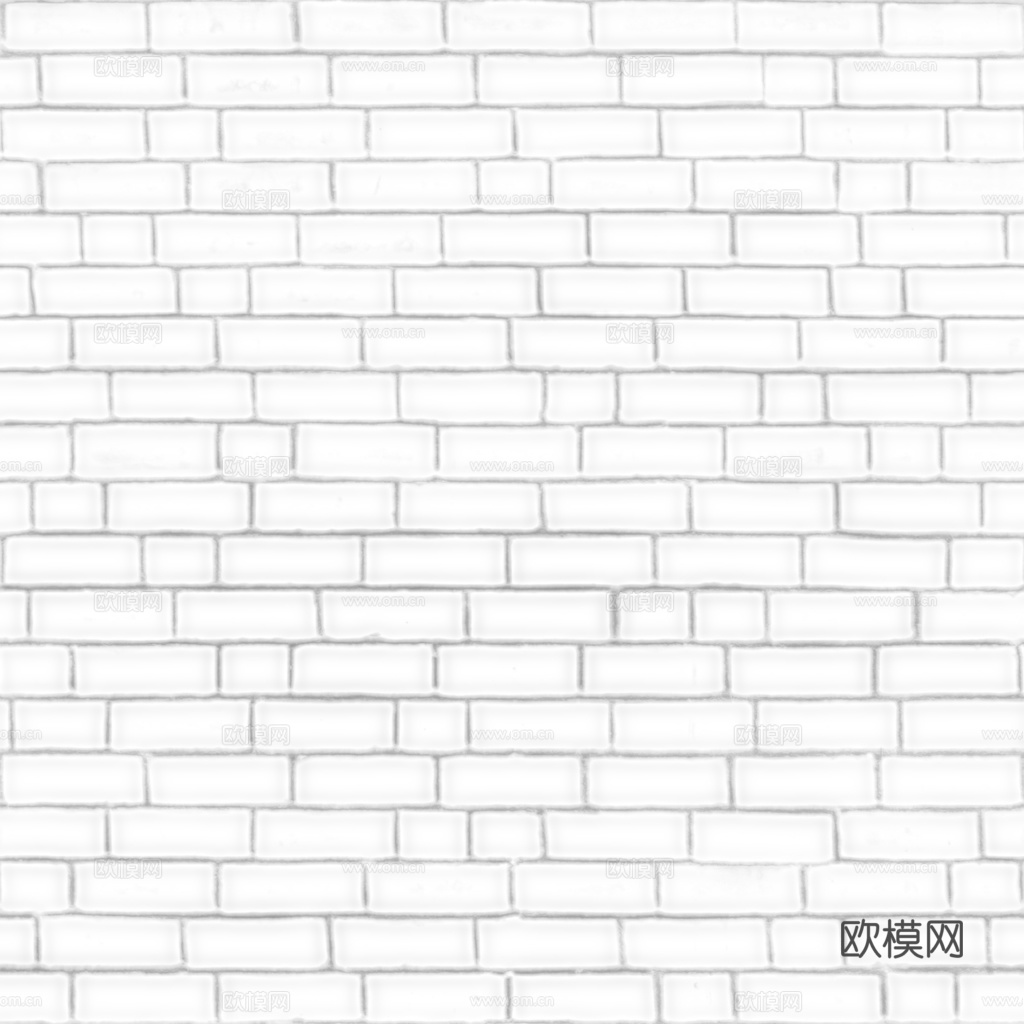无缝红砖砖墙 PBR材质贴图 1k