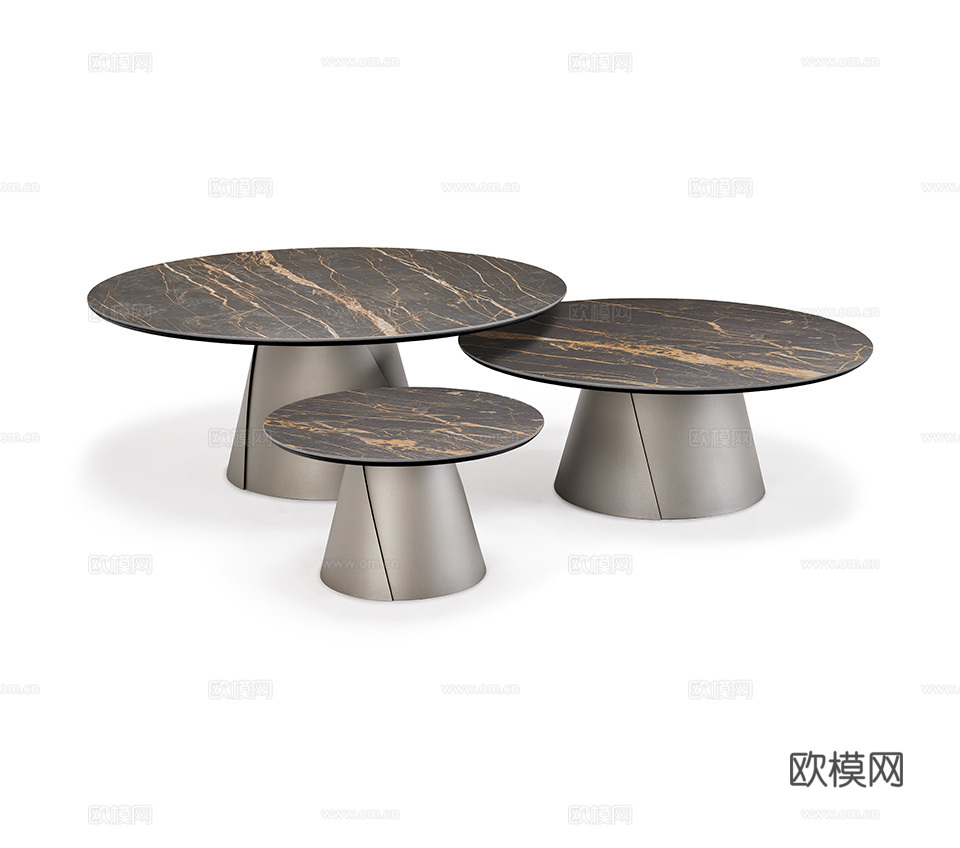 Cattelan Italia 意式组合茶几3d模型下载