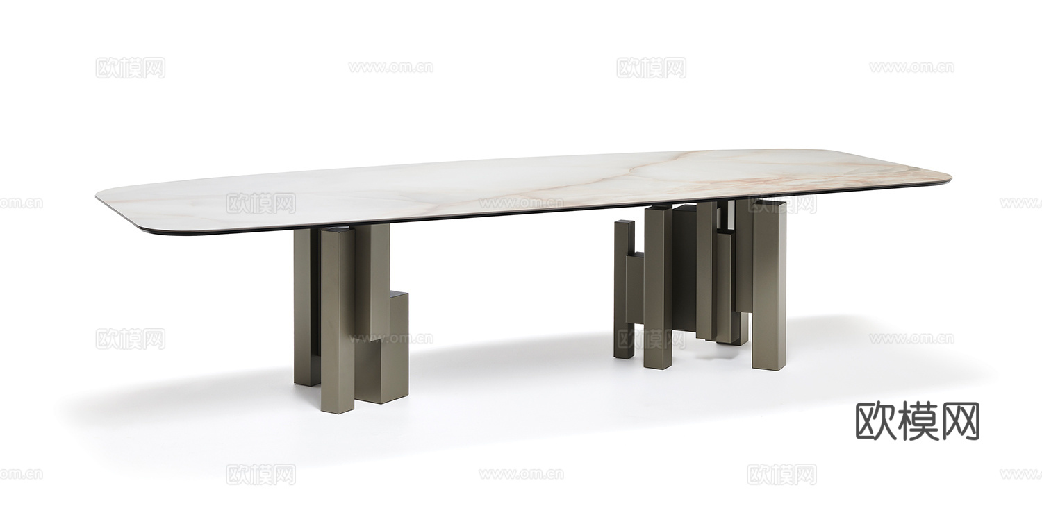 Cattelan Italia 意式餐桌3d模型下载（渲染图2）