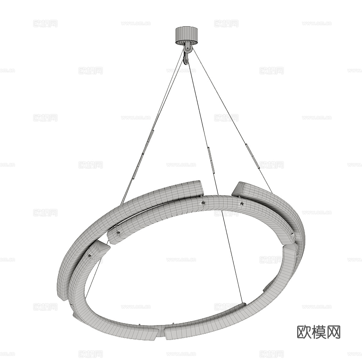 现代Buitenhuis艺术吊灯3d模型