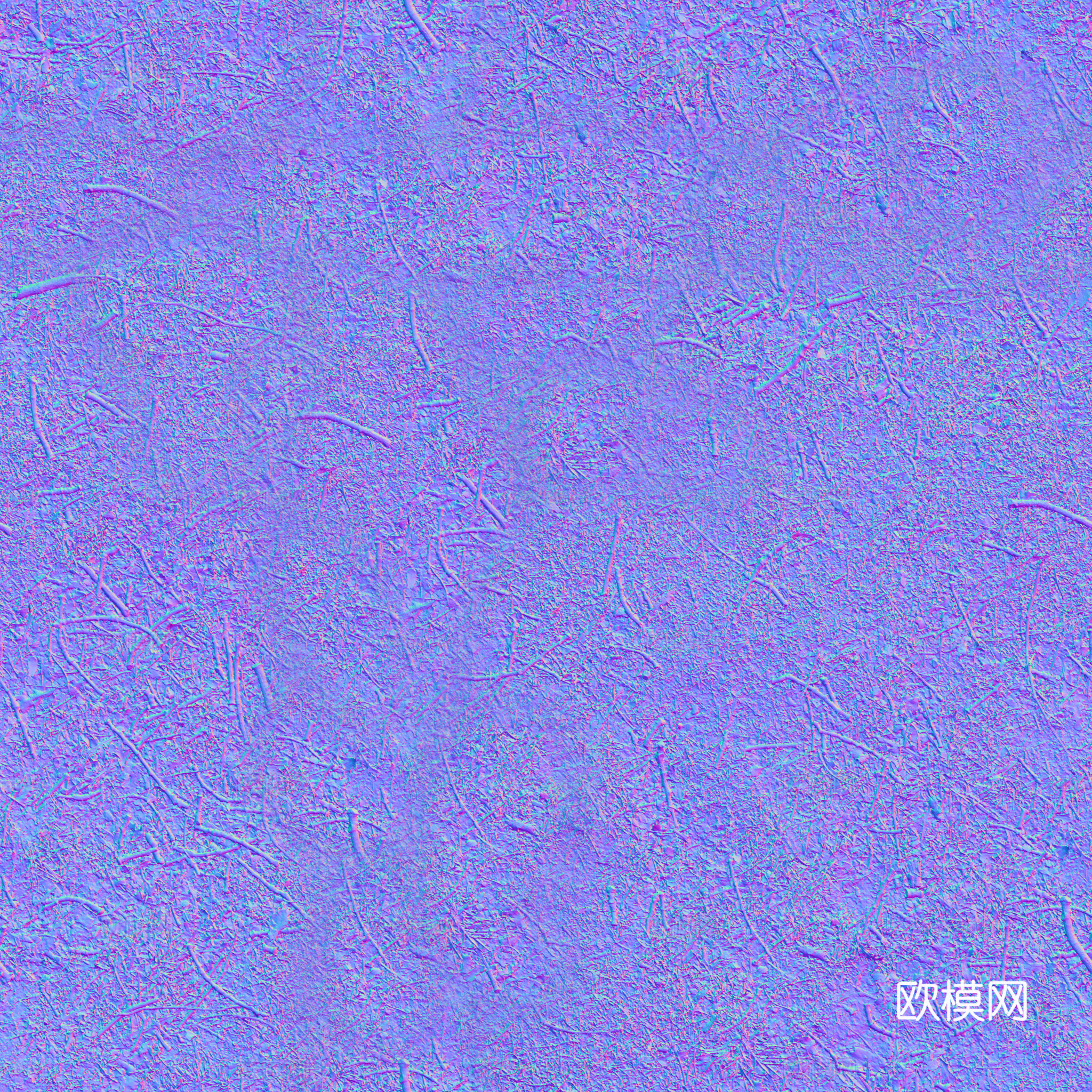 泥地草地土地自然地面地表 PBR材质贴图 2K