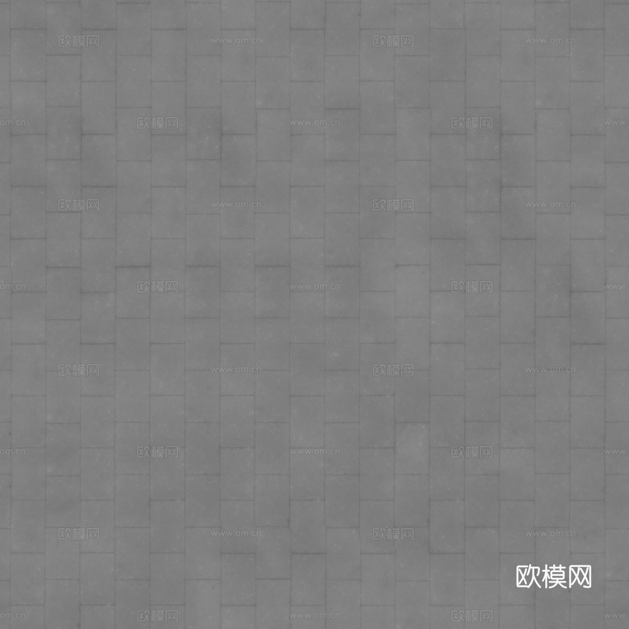无缝水泥砖地砖户外砖铺路砖 PBR材质贴图 2k
