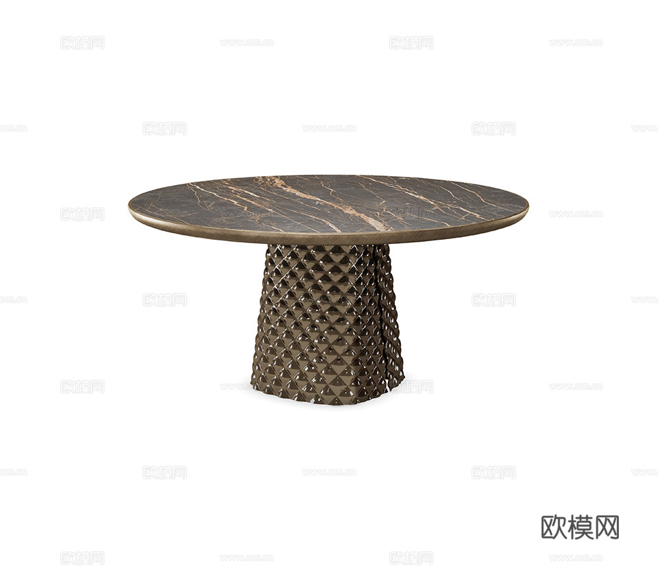 Cattelan Italia 意式圆餐桌3d模型下载（渲染图1）