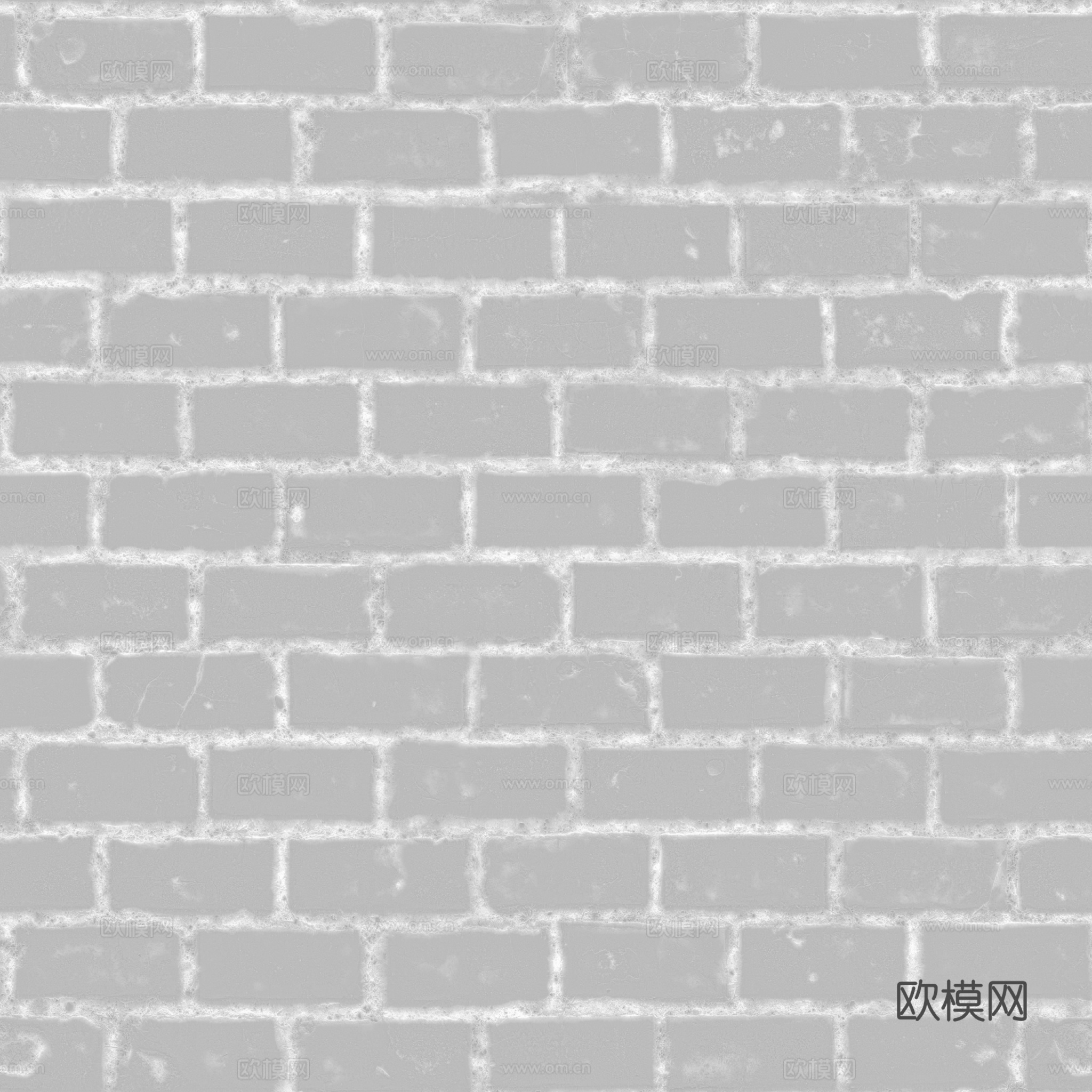 无缝老旧青砖石砖地砖户外砖 PBR材质贴图 2k