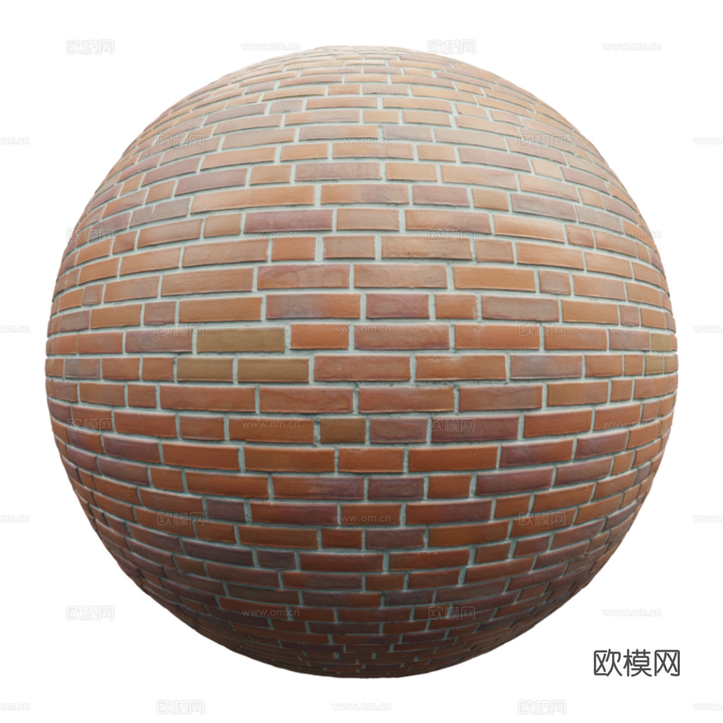 无缝红砖砖墙 PBR材质贴图 2k