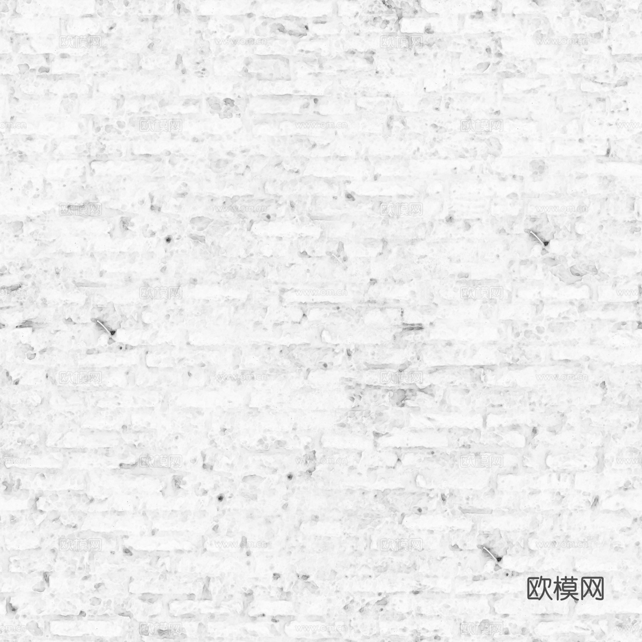无缝破旧墙砖户外砖 PBR材质贴图 2k