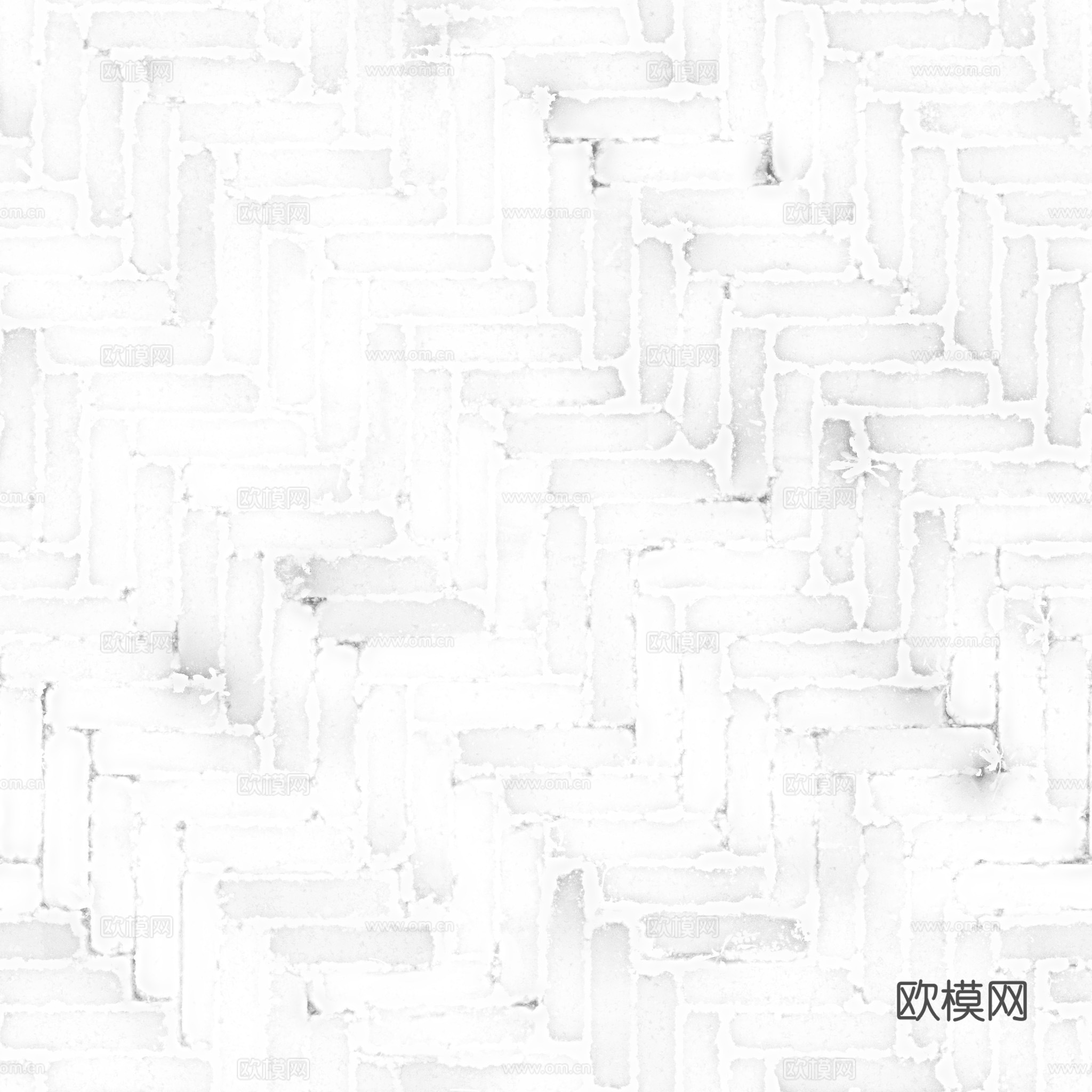 无缝青砖户外砖铺路石铺路砖 PBR材质贴图 2k