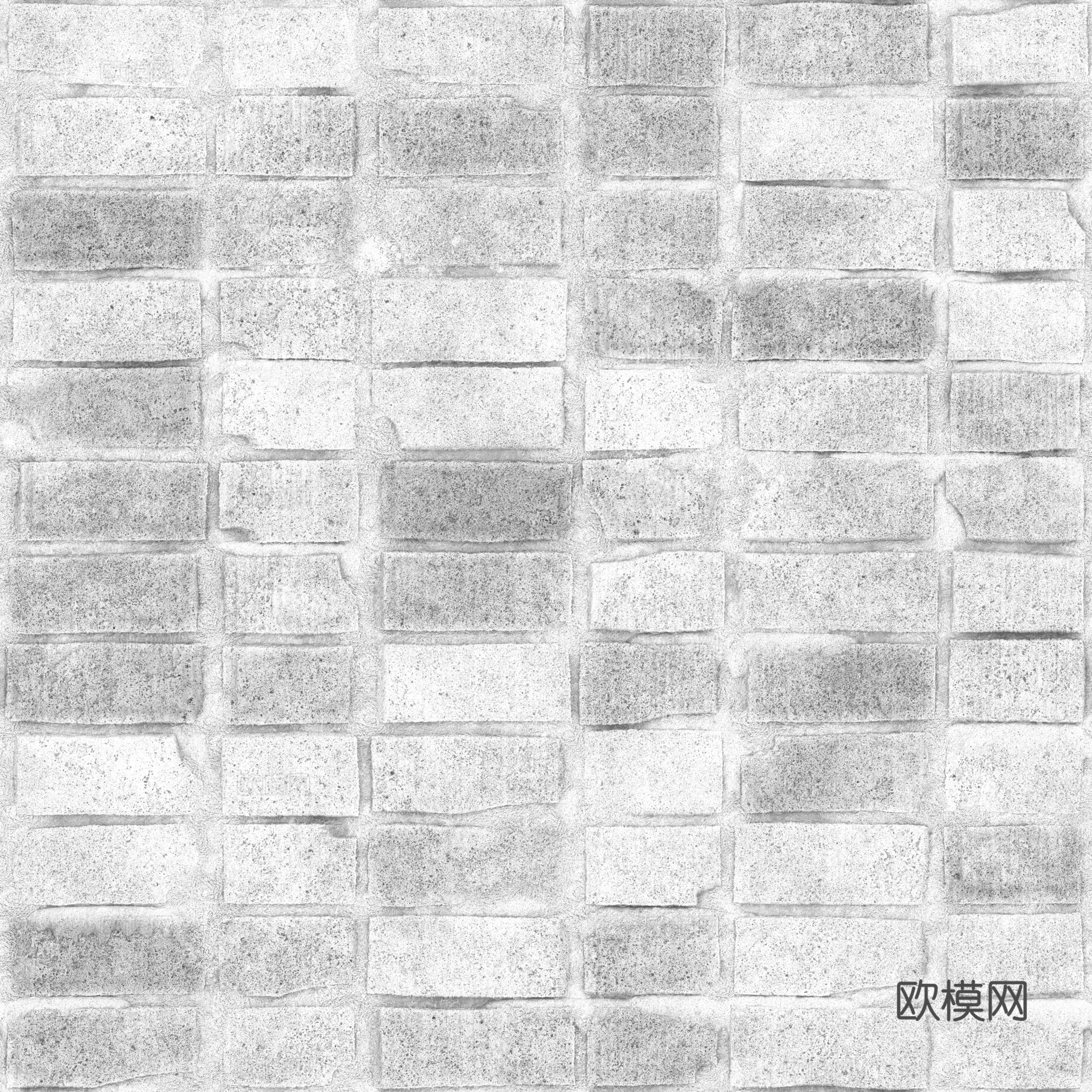 无缝破旧红砖砖墙 PBR材质贴图 2k