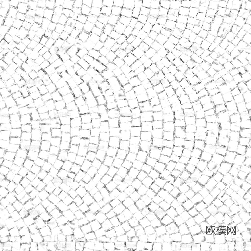 无缝石地石砖铺路石户外地面 PBR材质贴图 1k