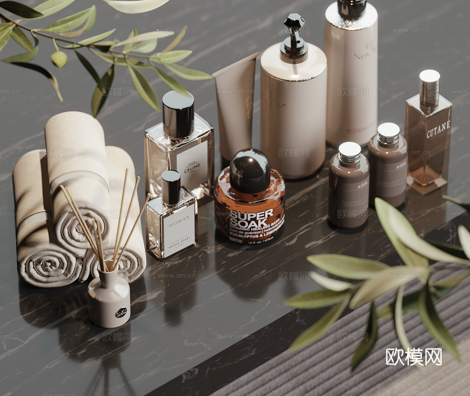 现代洗涤日用化妆品3d模型下载