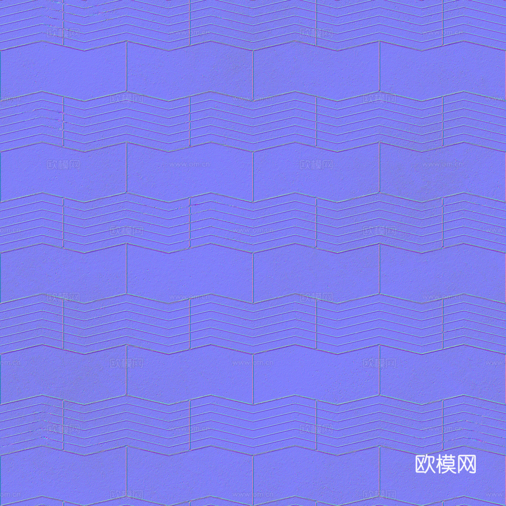 无缝地砖石板砖广场砖水泥砖铺路砖户外砖 PBR材质贴图 1k