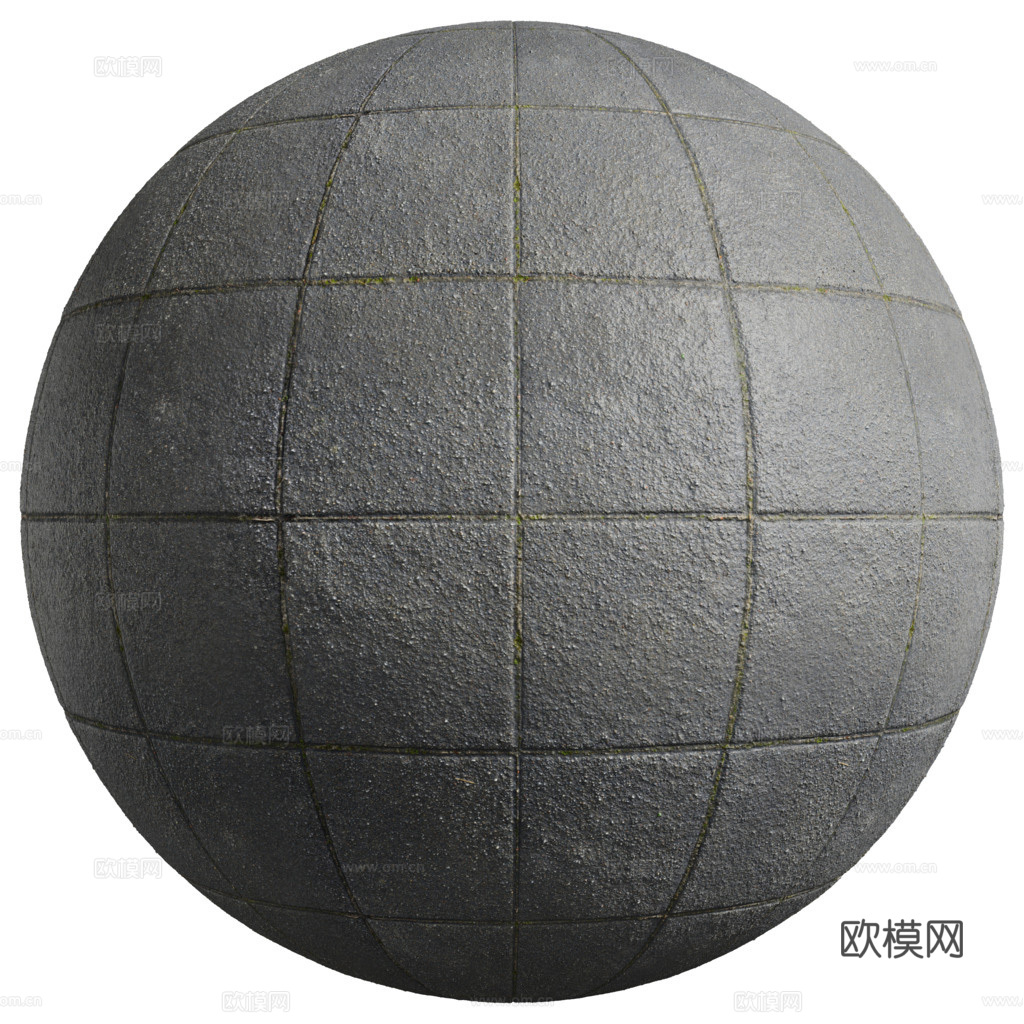 无缝砖地水泥砖铺路砖户外砖 PBR材质贴图 2k