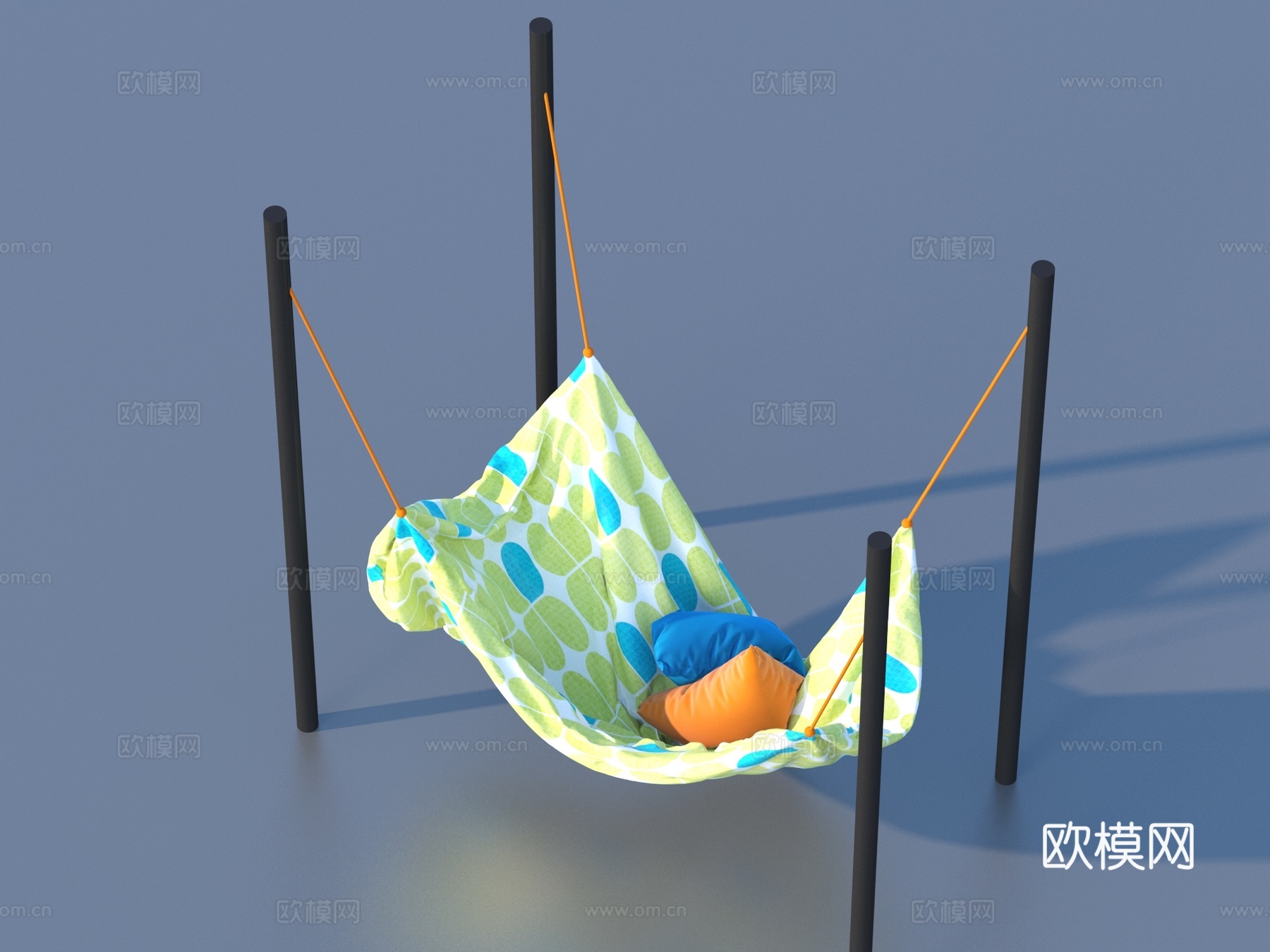 吊床 吊椅 睡床3d模型下载