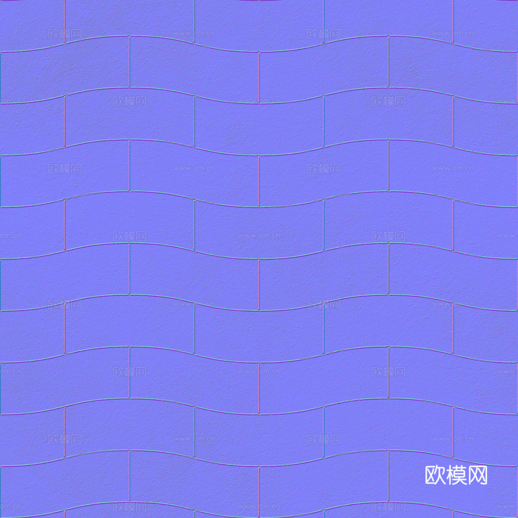无缝地砖石板砖广场砖水泥砖铺路砖户外砖 PBR材质贴图 1k