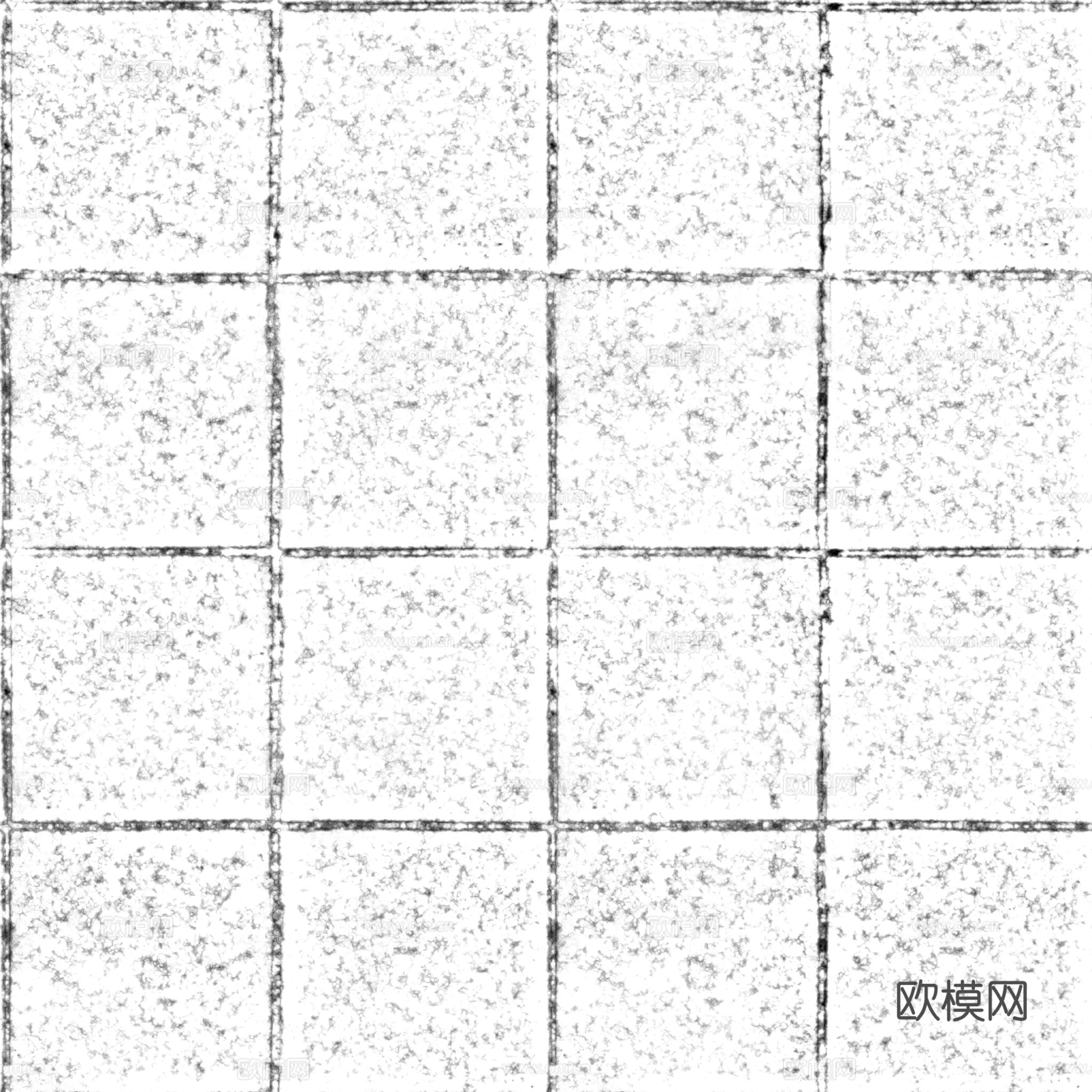 无缝砖地水泥砖铺路砖户外砖 PBR材质贴图 2k
