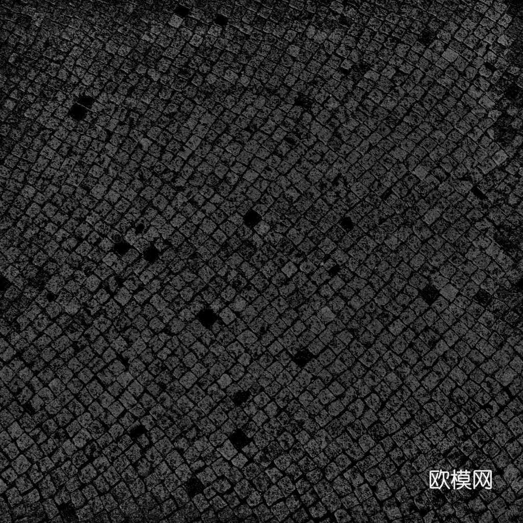 无缝石地石砖铺路石户外地 PBR材质贴图 2k