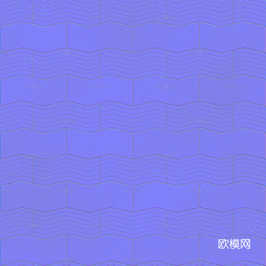 无缝地砖石板砖广场砖水泥砖铺路砖户外砖 PBR材质贴图 1k