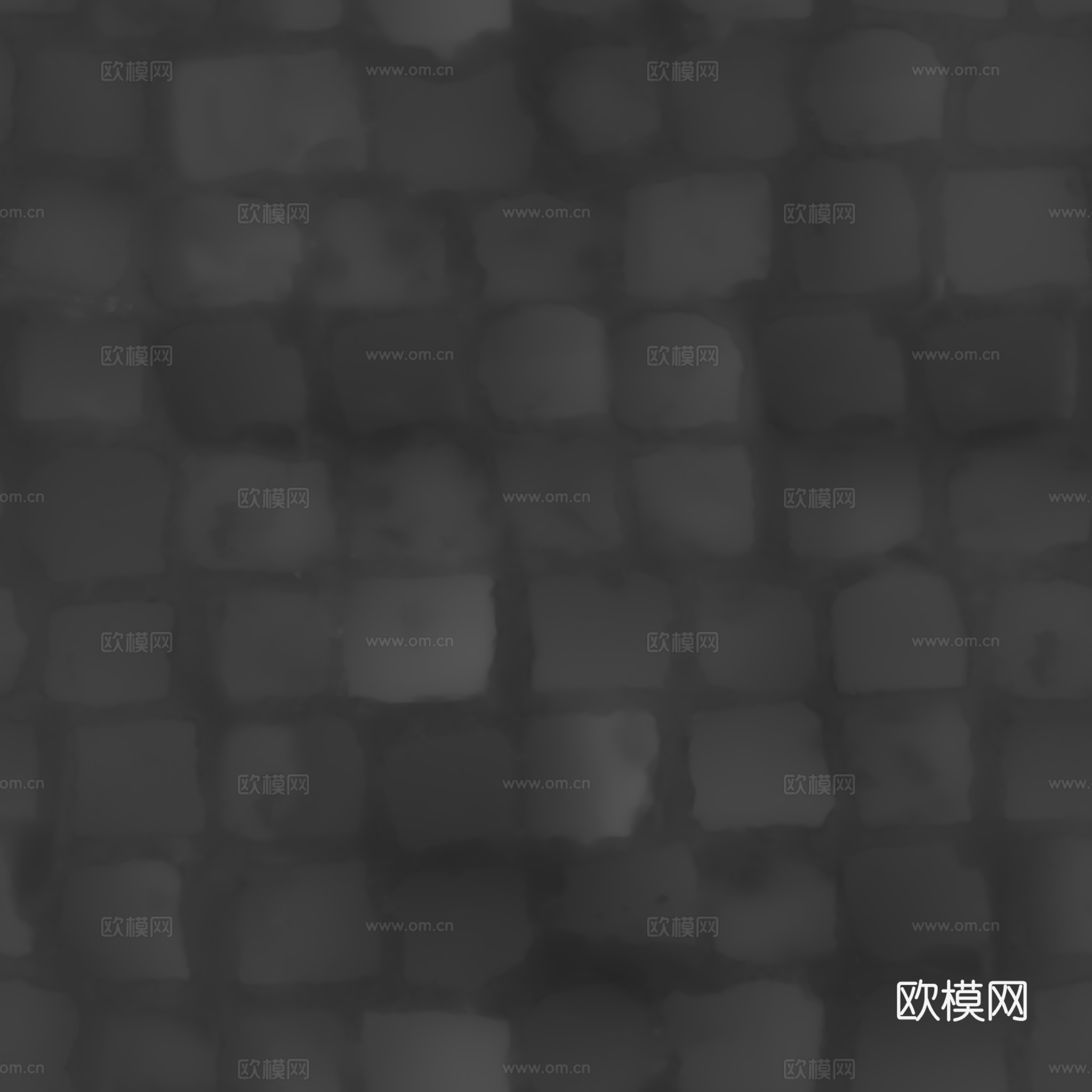 无缝石地石砖铺路石户外地 PBR材质贴图 2k