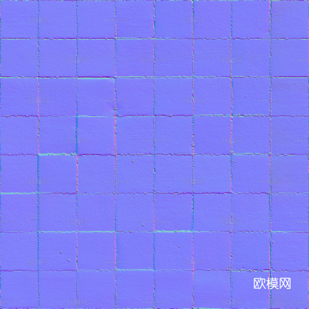 无缝地砖石板铺路砖户外砖 PBR材质贴图 1k