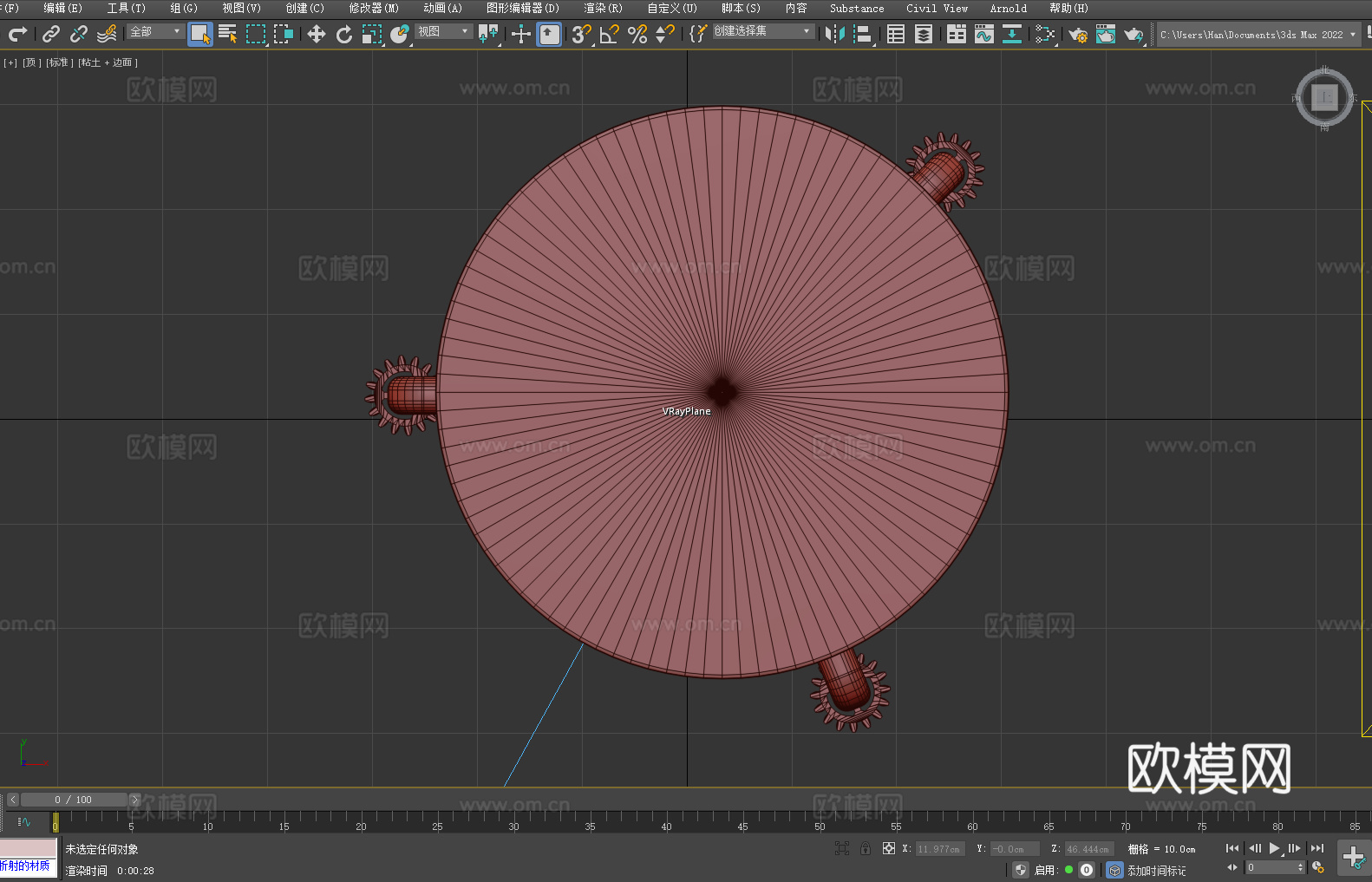 齿轮桌 机械风桌 工业风格桌 金属桌3d模型