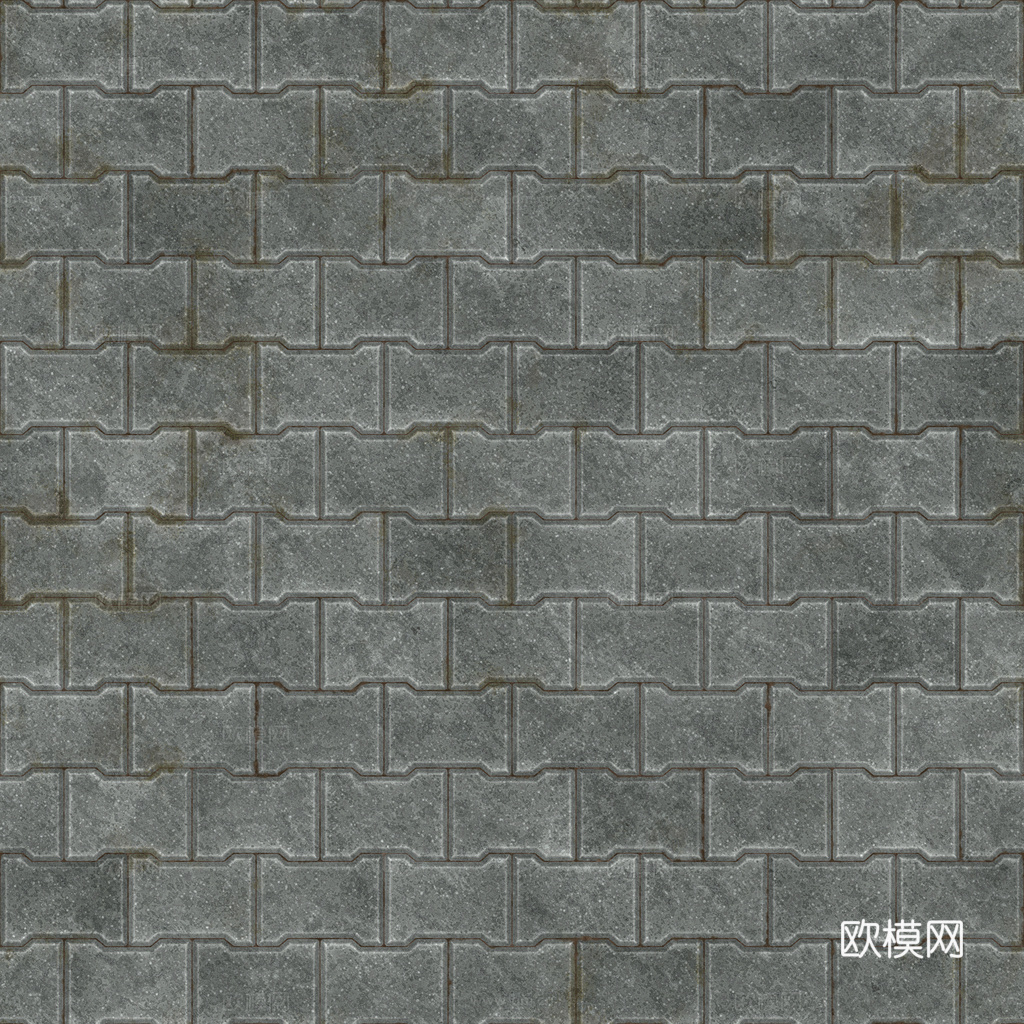 无缝地砖石板砖水泥砖铺路砖户外砖 PBR材质贴图 1k