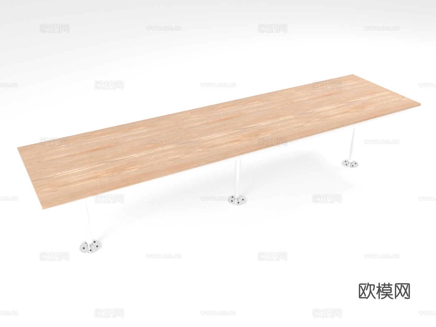 长桌 会议桌 办公桌 实木桌 简约桌3d模型下载（渲染图1）