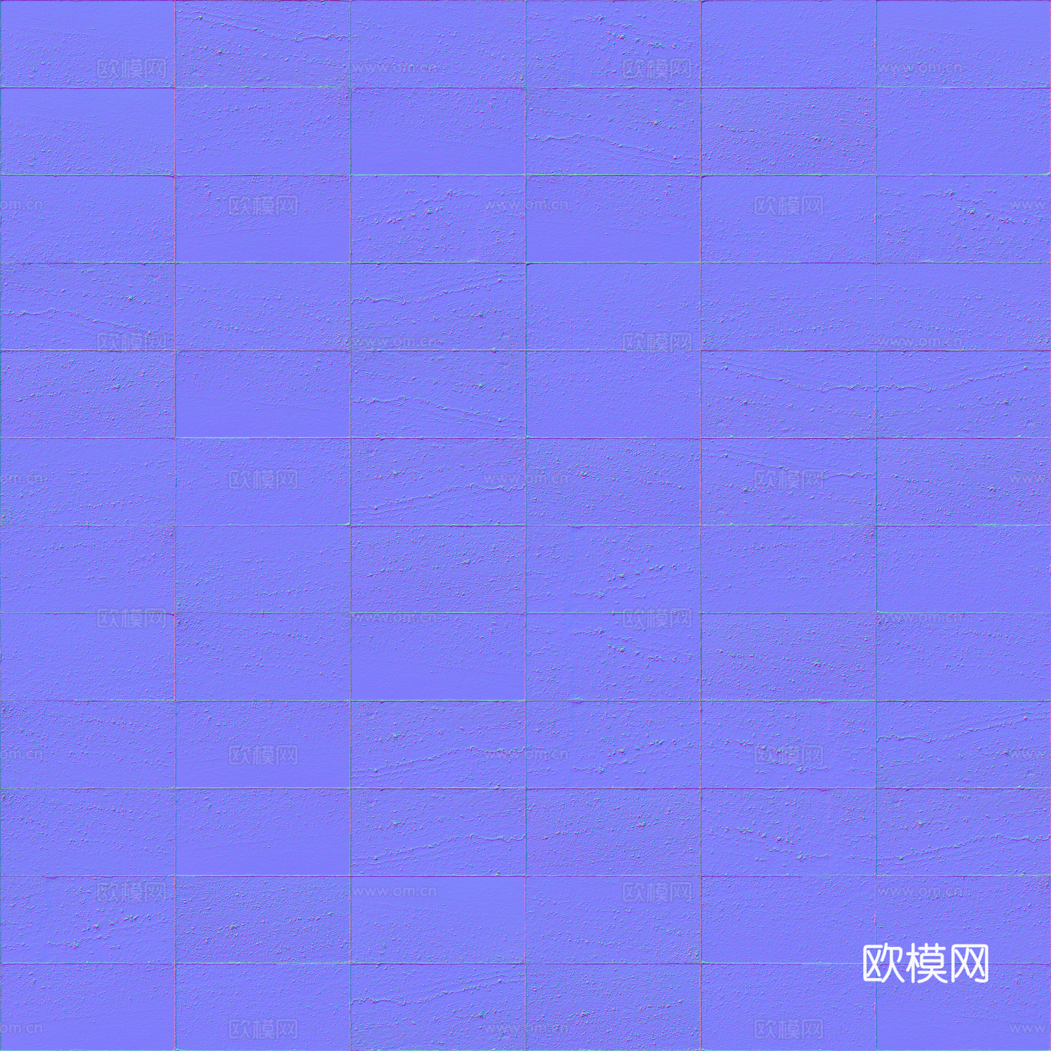 无缝地砖石板砖广场砖水泥砖铺路砖户外砖 PBR材质贴图 2k