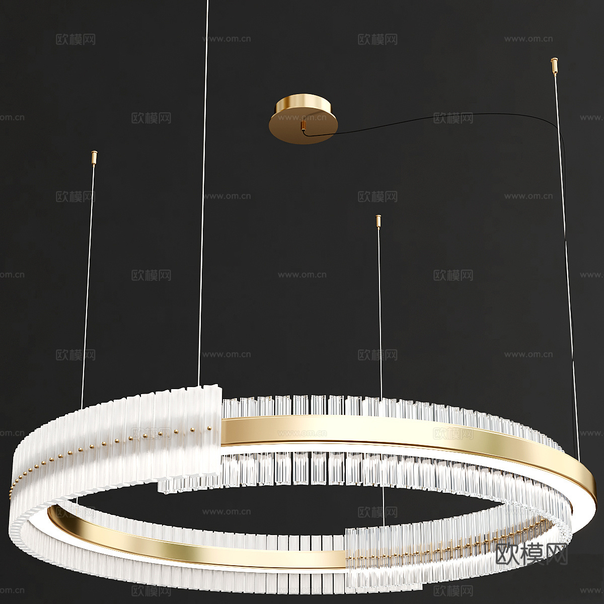 现代轻奢 RHEA 圆形装饰吊灯3d模型