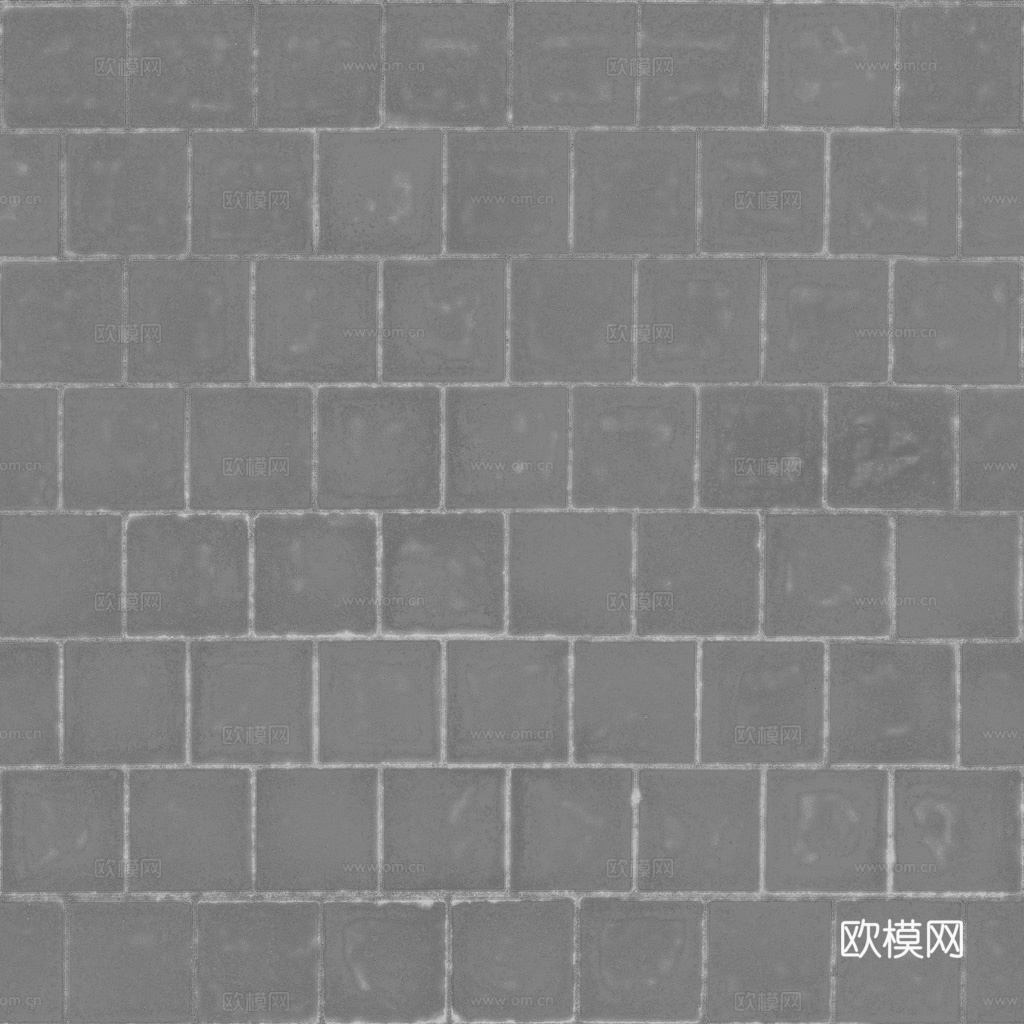 无缝地砖砖地水泥砖铺路砖户外砖 PBR材质贴图 1k