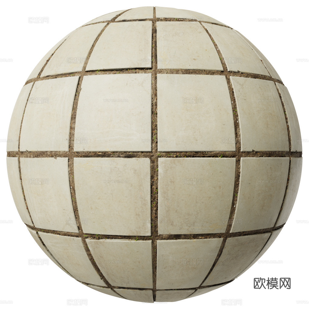 无缝地砖石板铺路砖户外砖 PBR材质贴图 1k