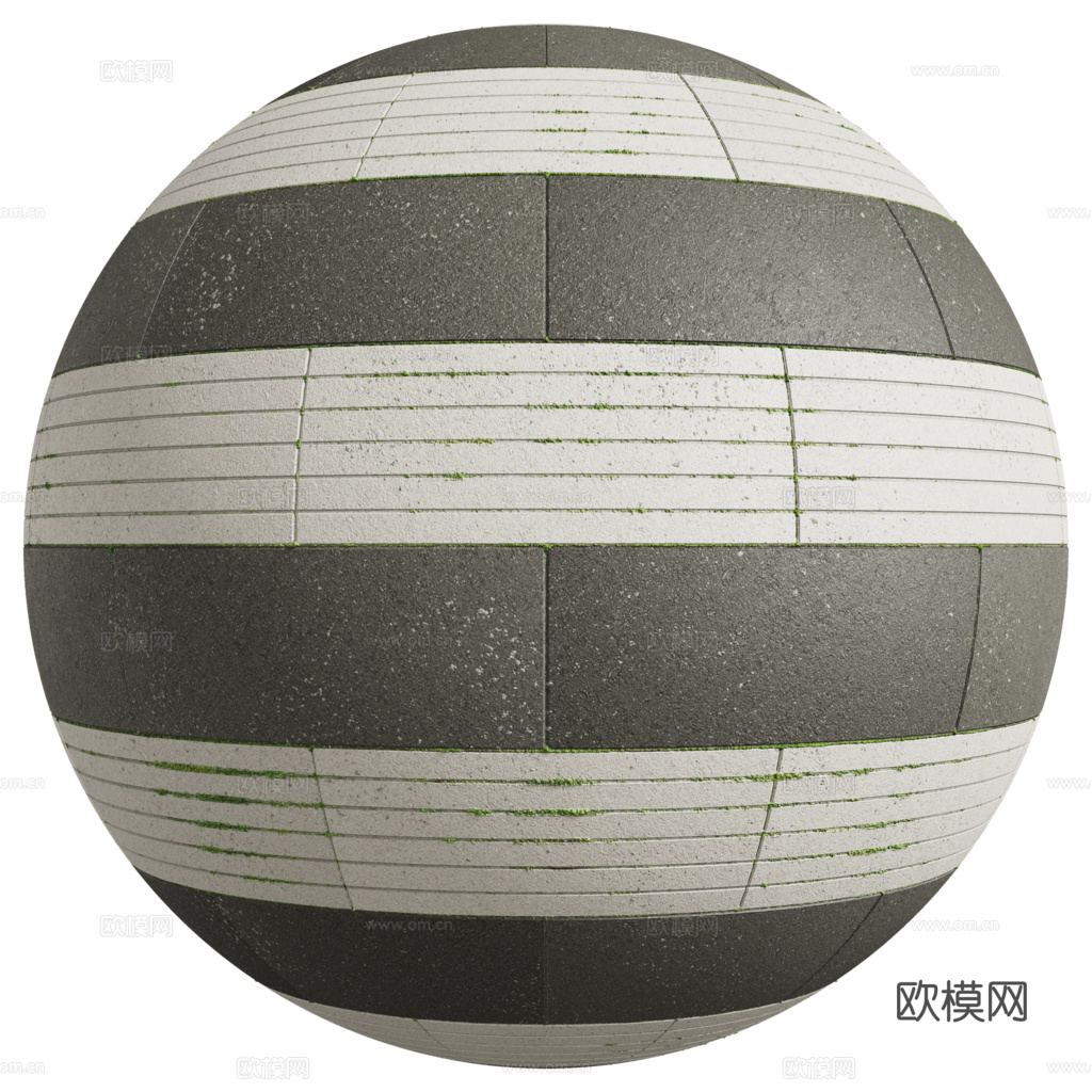 无缝地砖石板砖广场砖水泥砖铺路砖户外砖 PBR材质贴图 2k