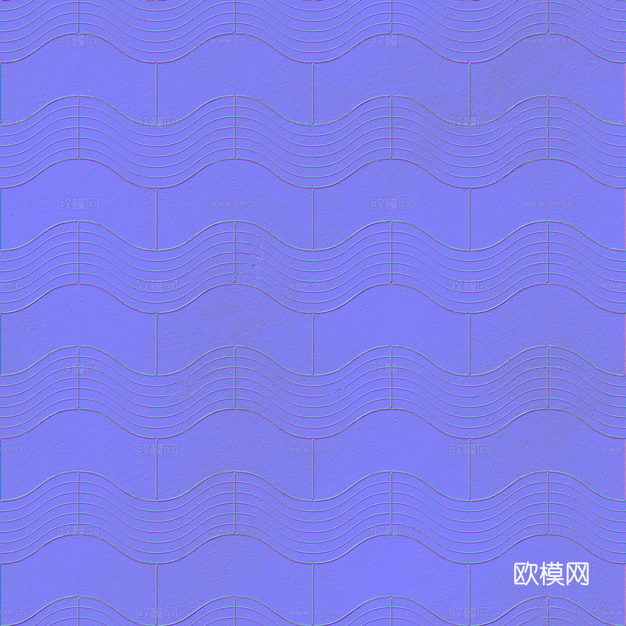 无缝地砖石板砖广场砖水泥砖铺路砖户外砖 PBR材质贴图 2k