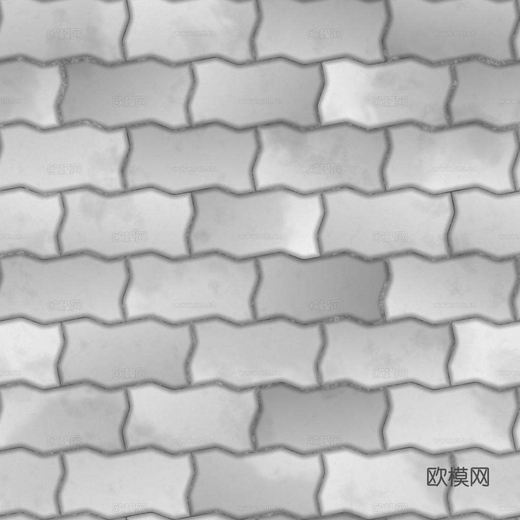 无缝地砖水泥砖铺路砖户外砖 PBR材质贴图 1k