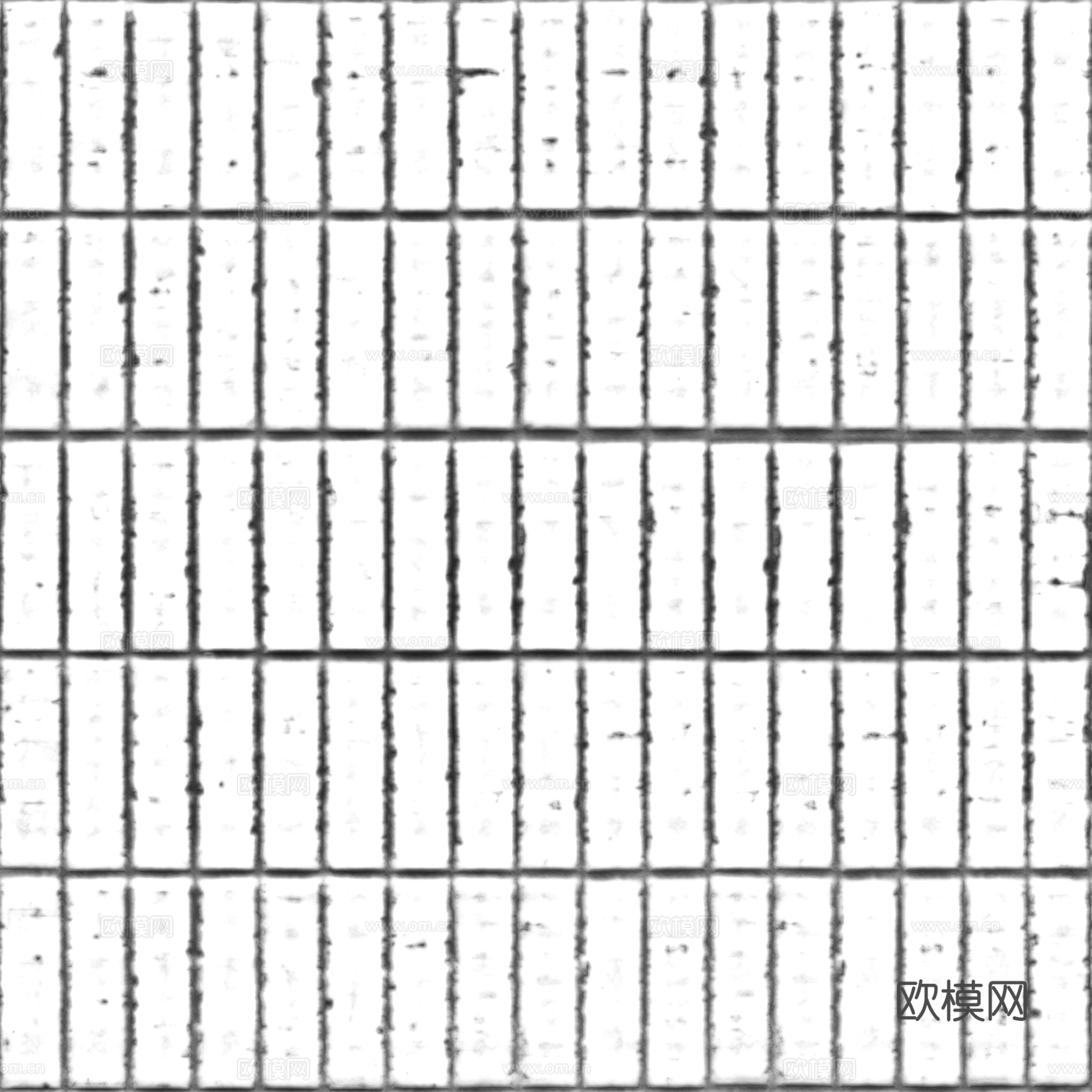 无缝瓷砖外墙砖墙砖 PBR材质贴图 2k
