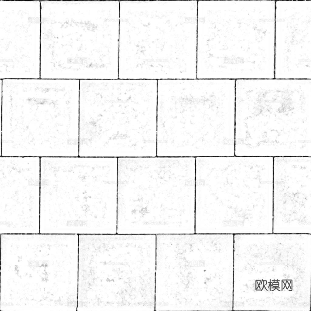 无缝地砖砖地水泥砖铺路砖户外砖 PBR材质贴图 1k